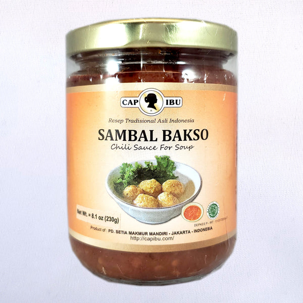 Sambal Bakso Cap Ibu (Indonesian Extra Hot Chili Sauce Cap Ibu)