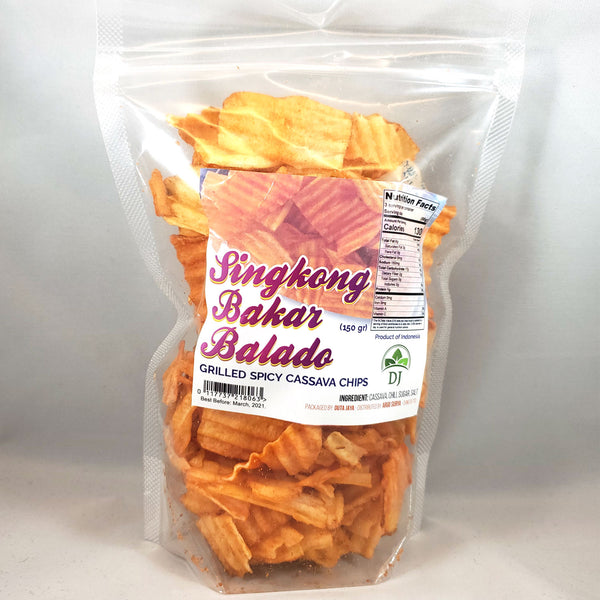 Singkong Bakar Balado - DJ (Grilled Spicy Cassava Chips)